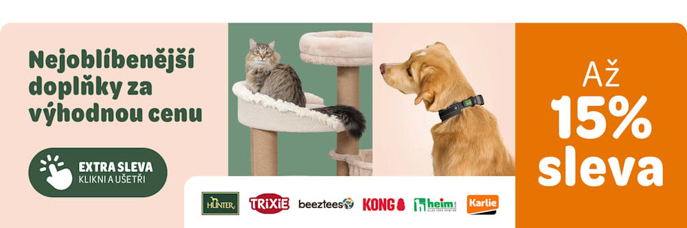 Hunter, trixie, beeztees, Kong, Heim, Karlie. Až 15% sleva. Nejoblíbenější doplňky za výhodnou cenu. Extra sleva - klikni a ušetři.