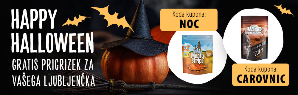 Gratis slastni priboljšek za noč čarovnic za vašega ljubljenčka!