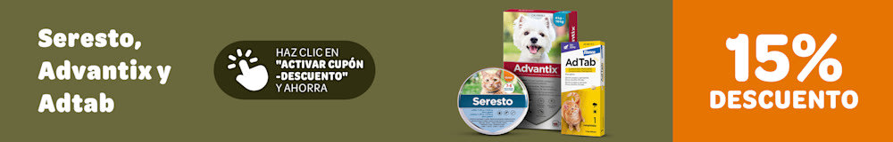 Hasta 15 % de descuento en Seresto, Advantix y Adtab antiparasitarios para perros y gatos