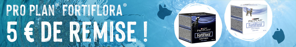 Bénéficiez de 5€ de remise sur la gamme FortiFlora de Purina Pro Plan Veterinary Diets