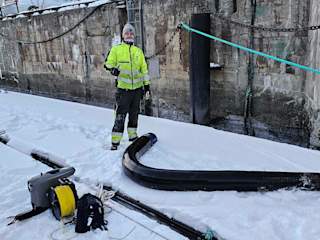 Trondheim Havn with lost fender and X3