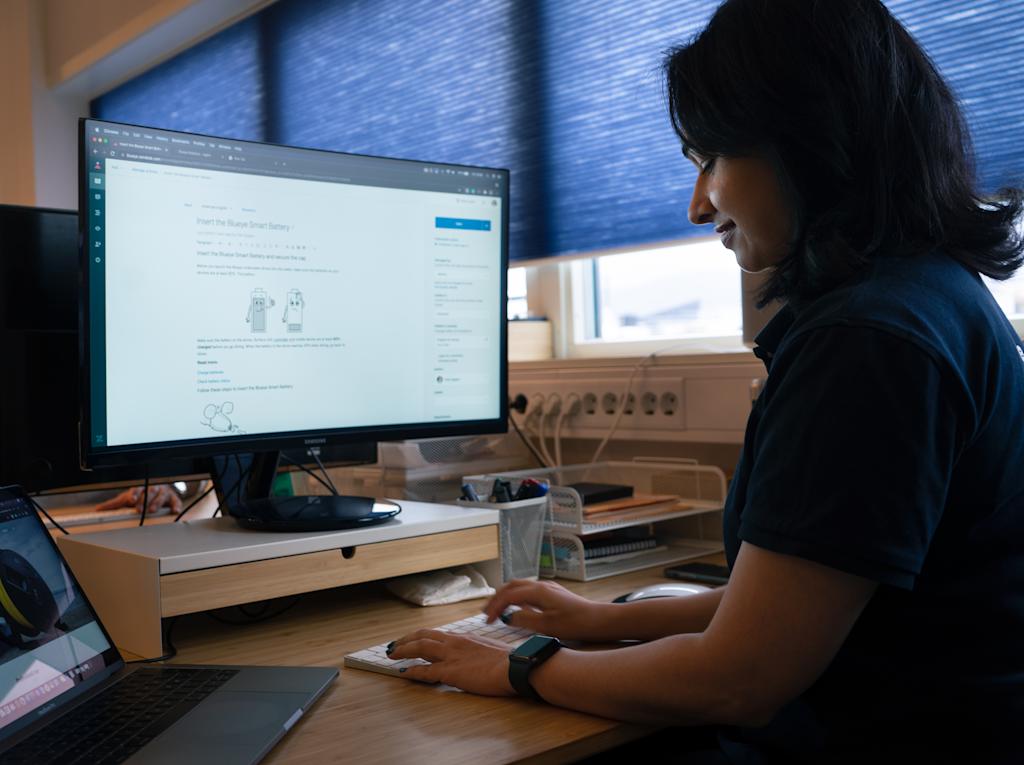 Anu editing Blueye help center