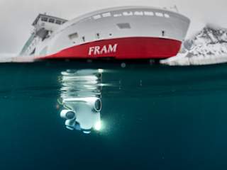 Blueye Pioneer ready to inspect the haul of MS Fram