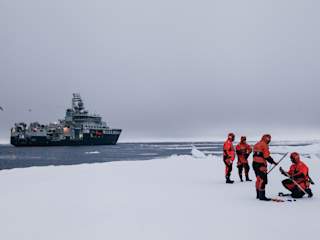 RV Kronprince Haakon and crew