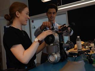 Frida and Boris testing.