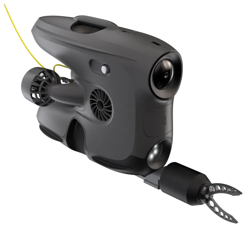 Blueye X3 rendering with Reach Alpha gripper