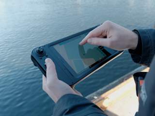 Running a mission in the Blueye App on a Rugged Controller