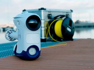 Blueye Pro Stock Photo on the Marina