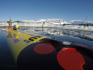 AUV REMUS in the surface before dive