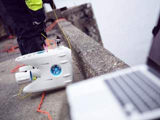 PioneerOne taking part in an under water clean up in Trondheim