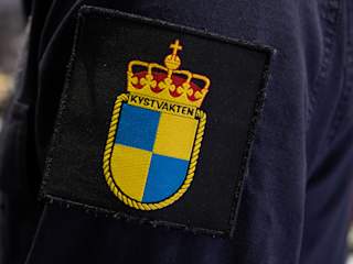 Close up arm logo KV Bjørnøya Coast Guard