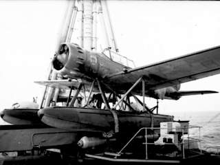 An Ar 196 on board the German cruiser Admiral Hipper
