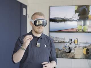 CTO Jonas Follesø wearing Apple Vision Pro