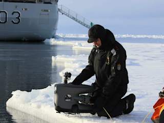The Norwegian Coast Guard - close up KV Svalbard with Blueye X3