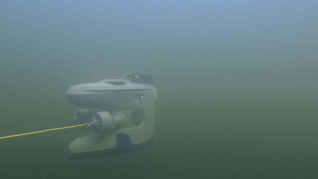 Blueye X3 ROV with multibeam underwater