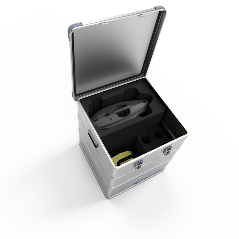 Aluminum transportation case square