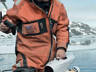 Prof. Martin Ludvigsen and the underwater drone
