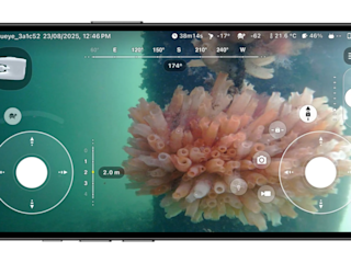 Marea: phone showing dive1