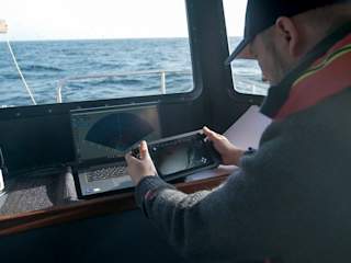 Blueye X3 diving next to the NordStream pipelines