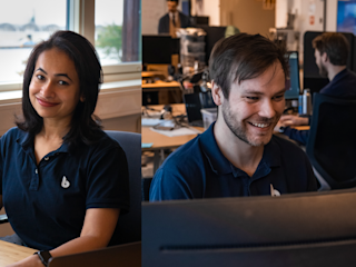 Blueye support team: Anupama and Alex