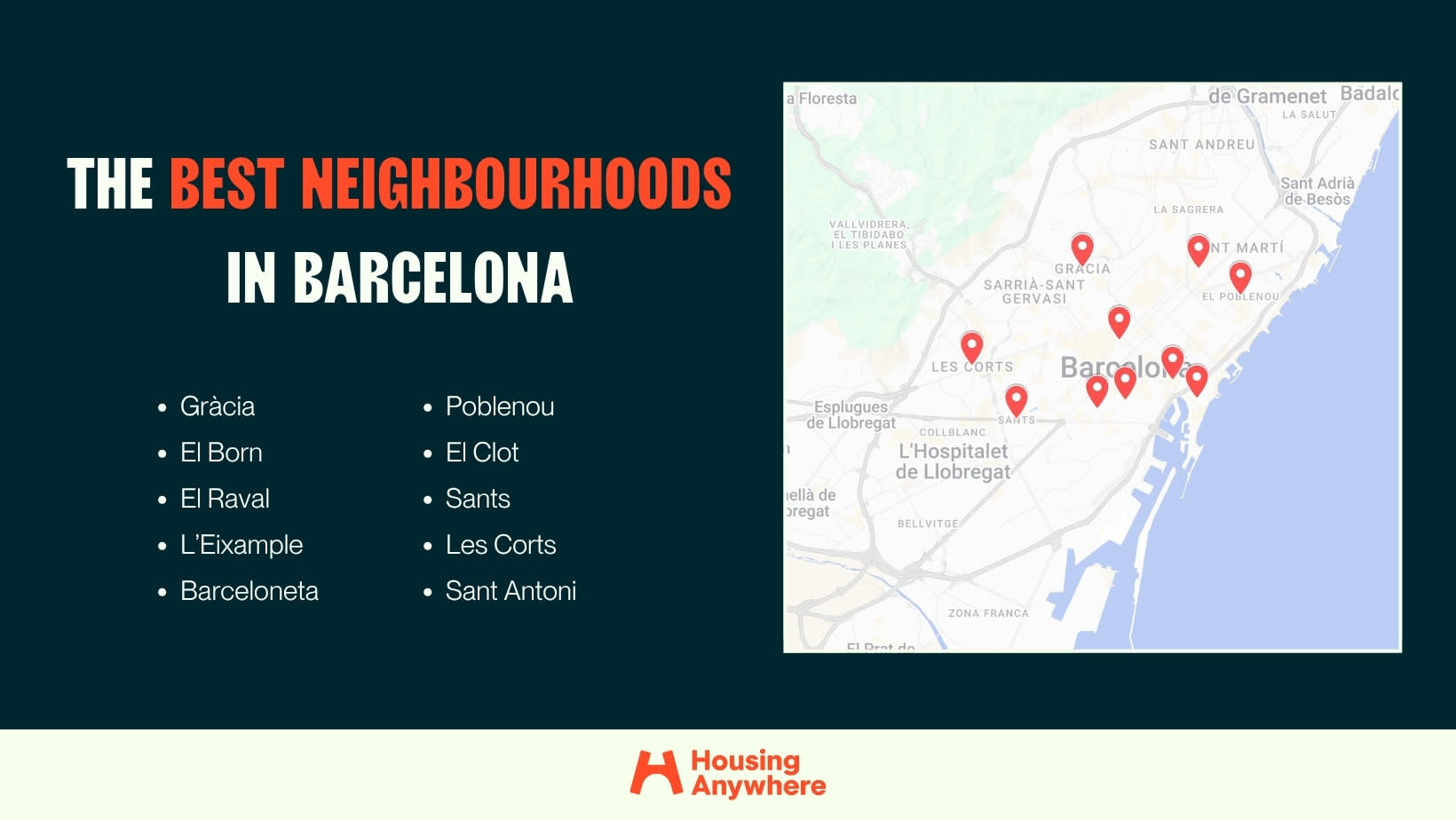 Barcelona neighborhood map
