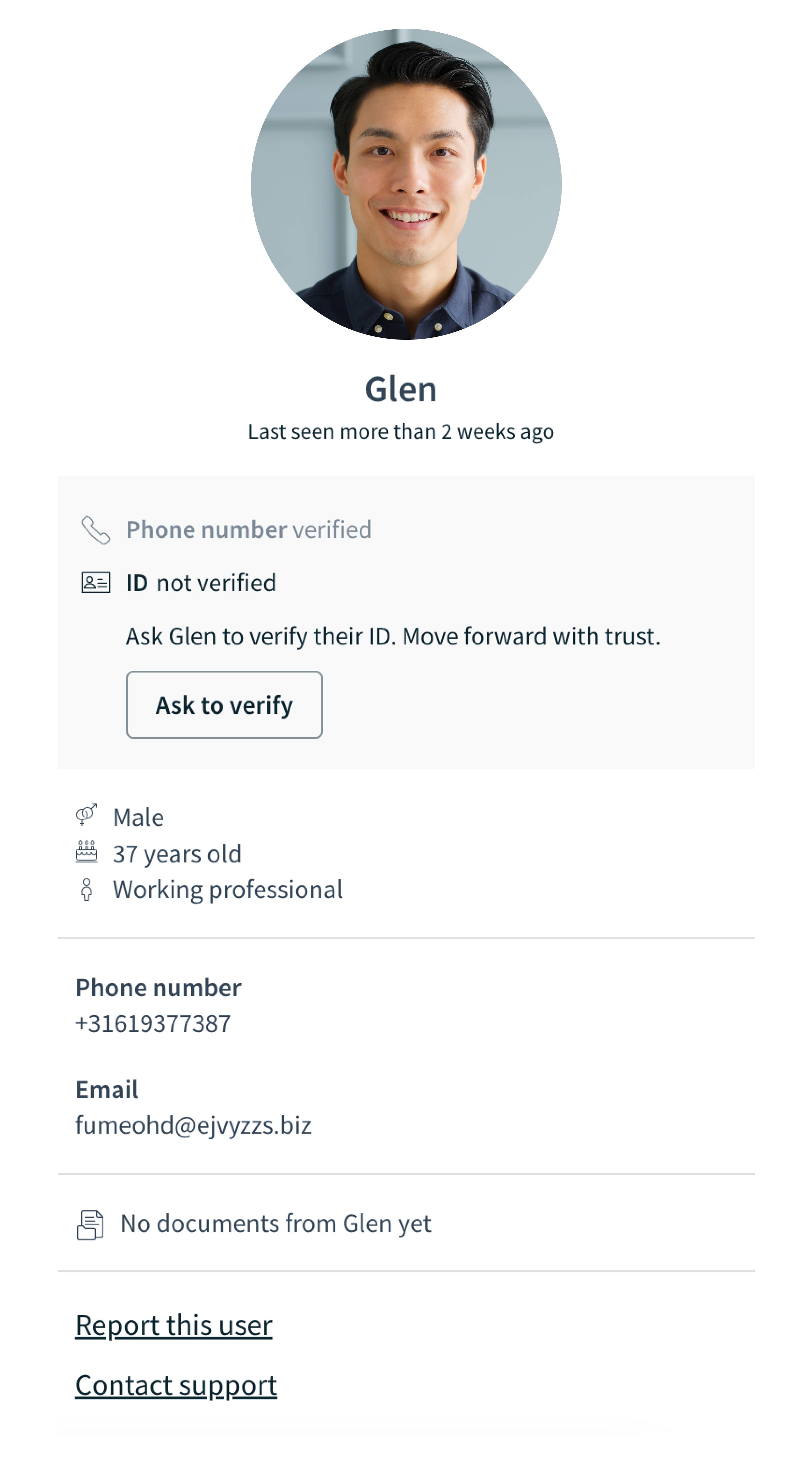 Tenant Profile