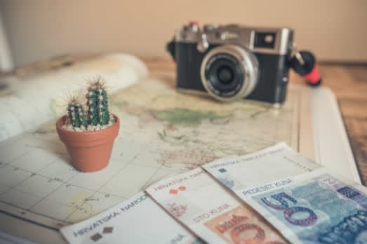 Money and travel map