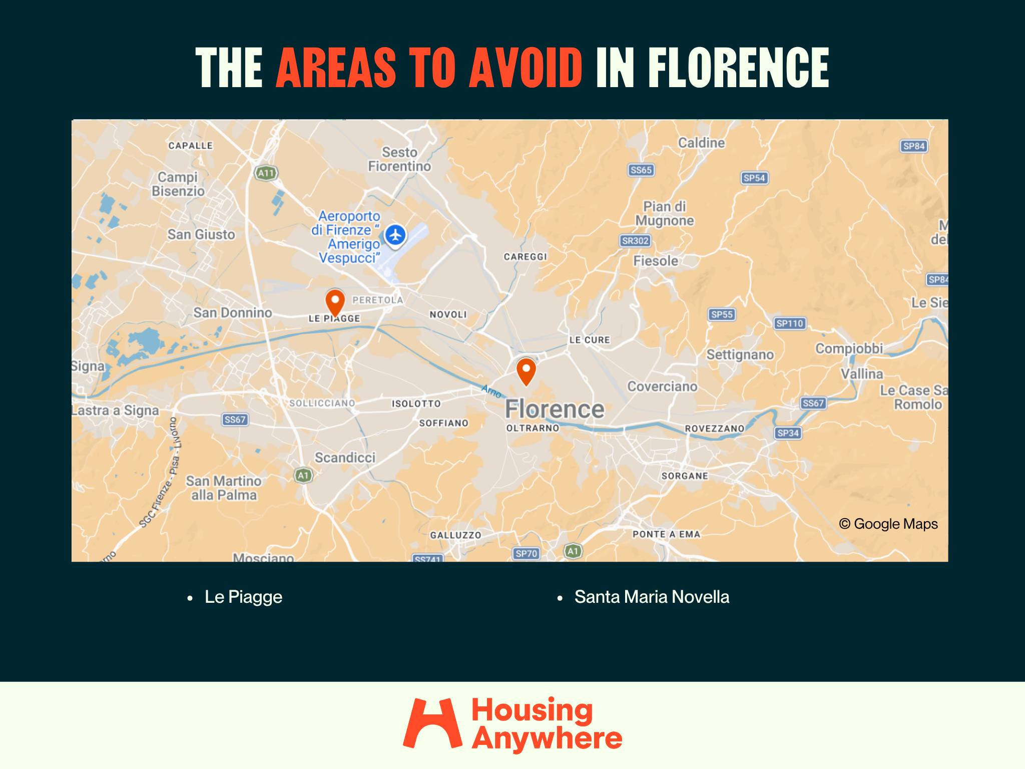 Areas to avoid in Florence: Le Piagge and Santa Maria Novella