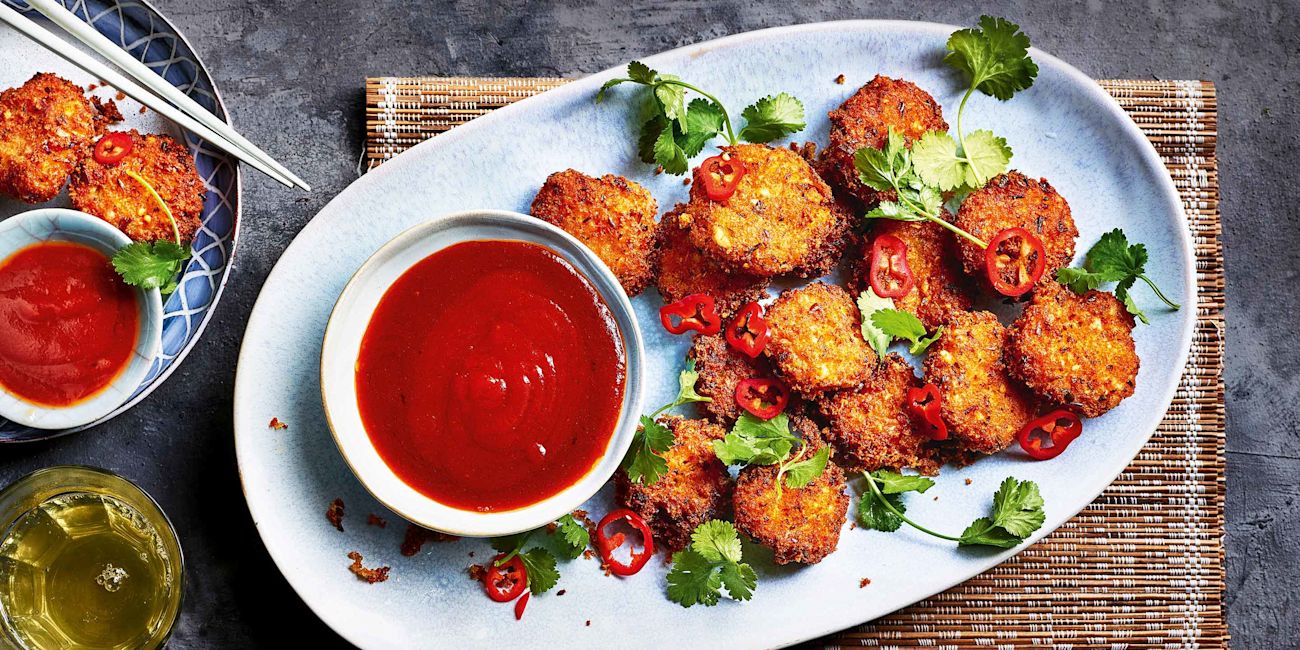 Crispy fish balls with sweet and sour sauce Crispy fish balls with sweet and sour sauce