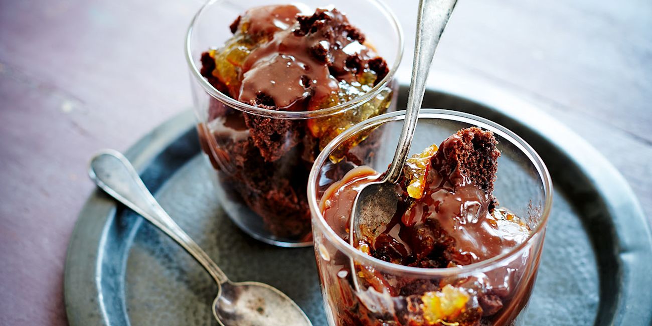 Warm chocolate orange muffin bowls Warm chocolate orange muffin bowls