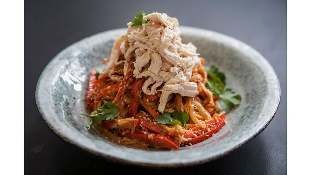 Nutty chicken noodles Nutty chicken noodles