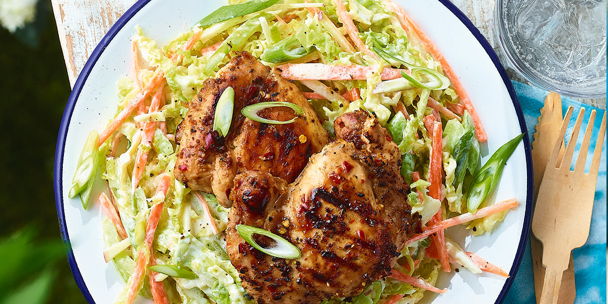 Piri piri chicken with slaw Piri piri chicken with slaw