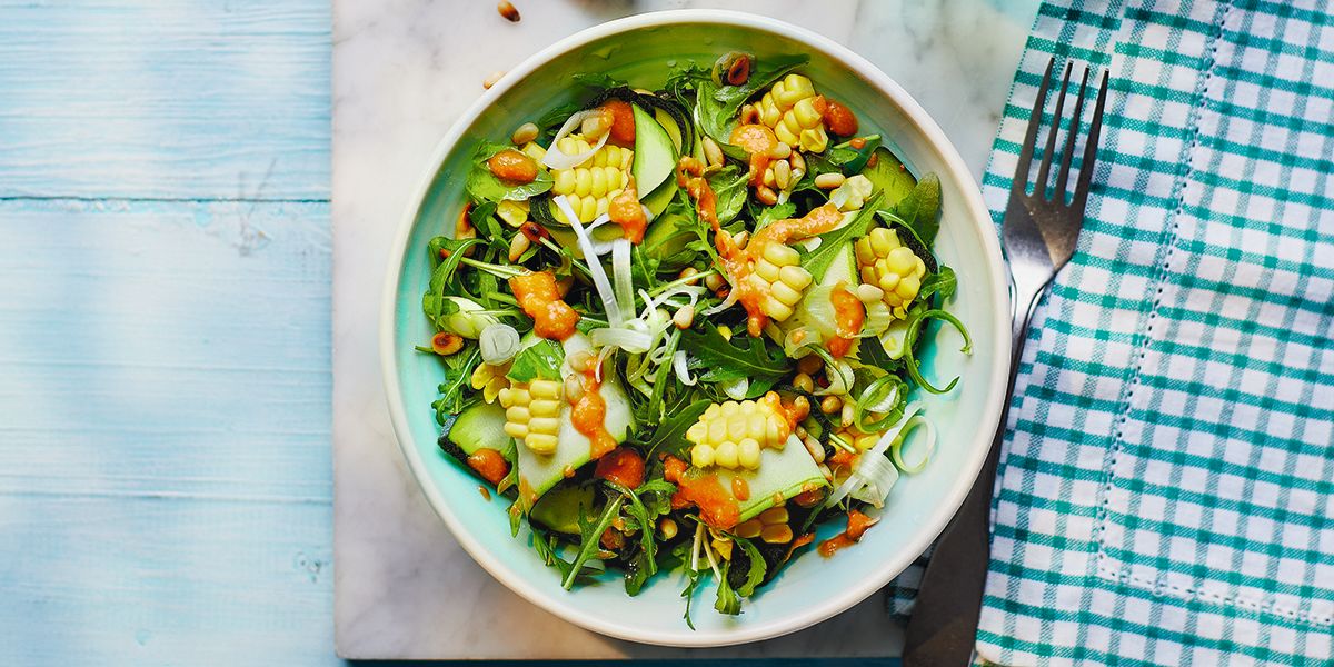 Courgette & corn salad Courgette & corn salad