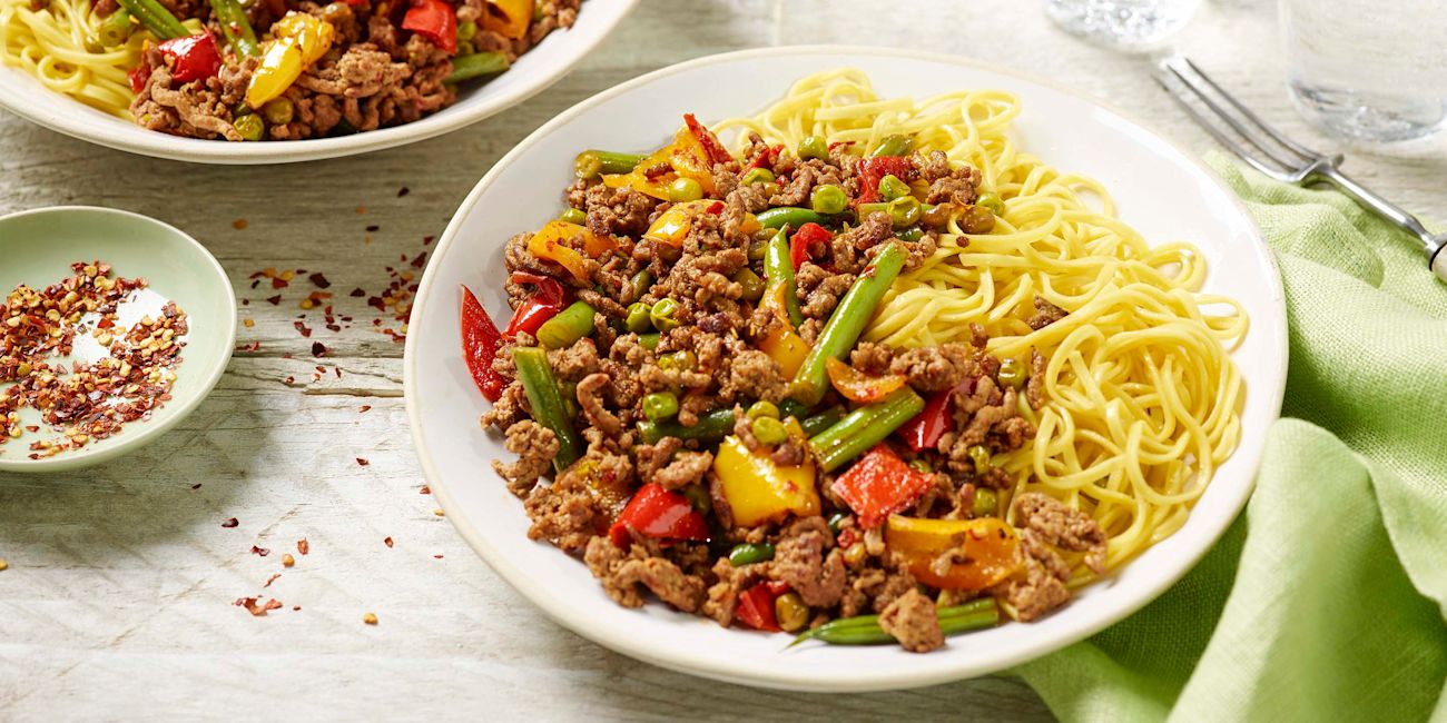 Asian-style beef stir fry Asian-style beef stir fry