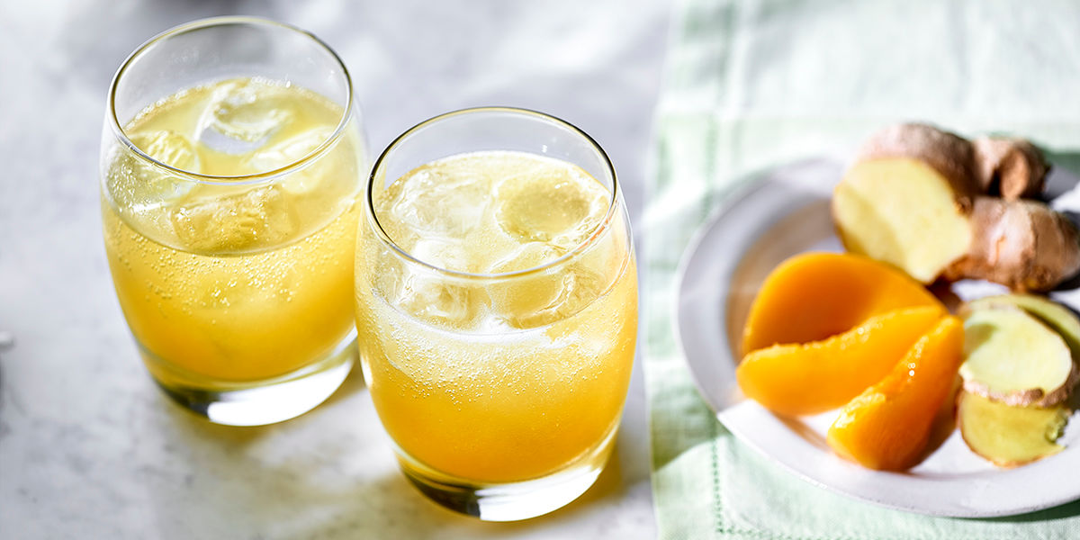 Tinned peach cocktail Tinned peach cocktail