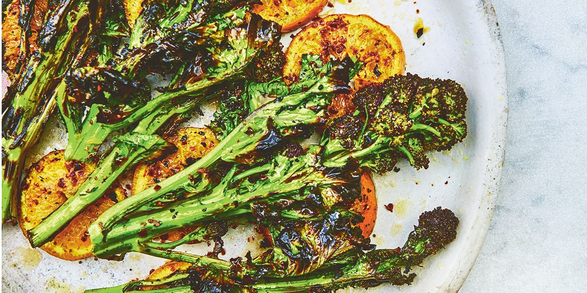 Chargrilled sprouting broccoli & clementines Chargrilled sprouting broccoli & clementines