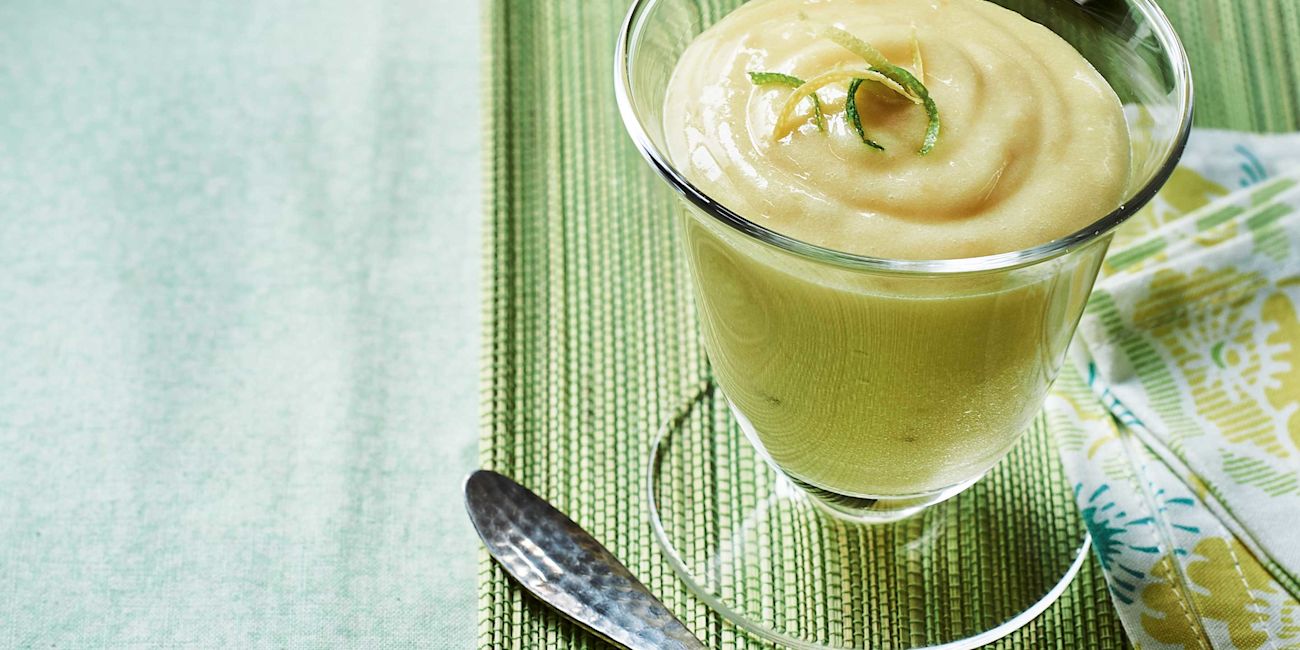 Lemon and lime olive oil custard pots Lemon and lime olive oil custard pots