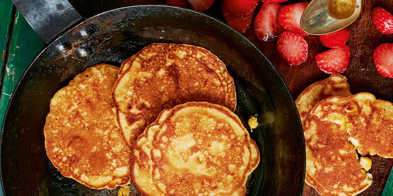 Sweetcorn and ricotta pancakes Sweetcorn and ricotta pancakes
