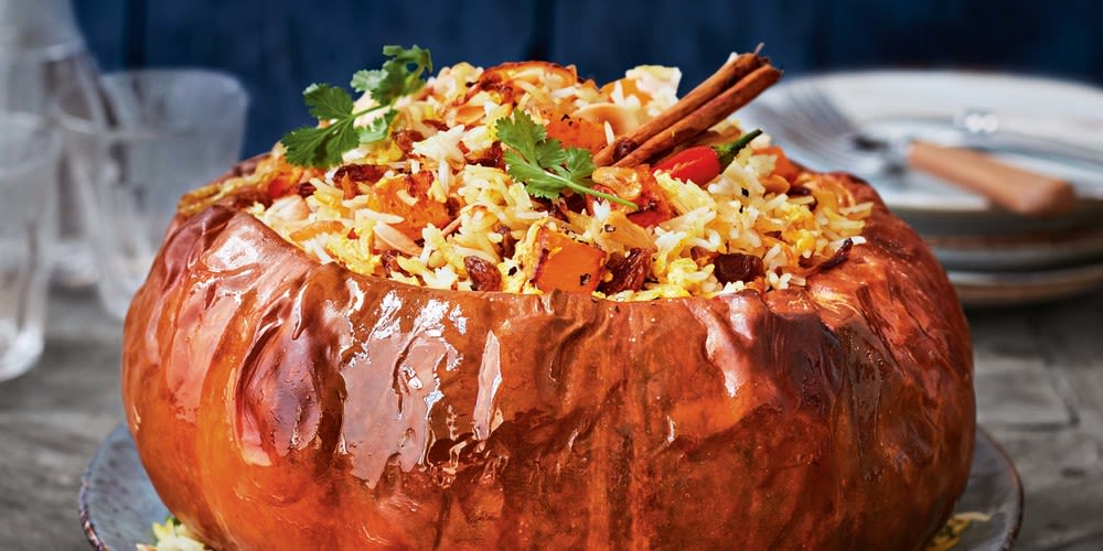 Biriyani-stuffed pumpkin Biriyani-stuffed pumpkin