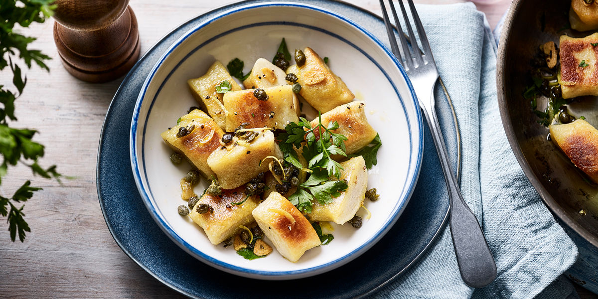 Vegan lemon & parsley gnocchi Vegan lemon & parsley gnocchi