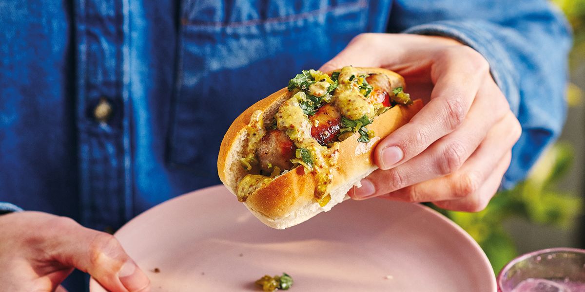 Crunchy pickle salsa hot dog Crunchy pickle salsa hot dog