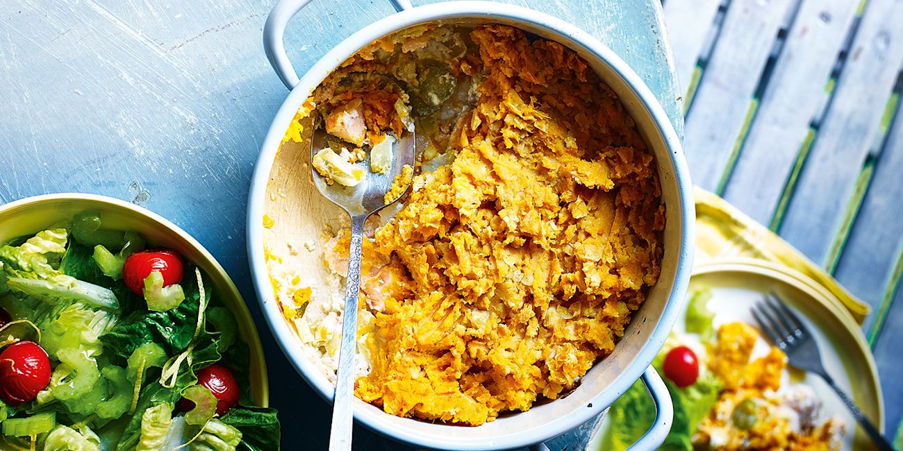 Chickpea mash fish pie Chickpea mash fish pie