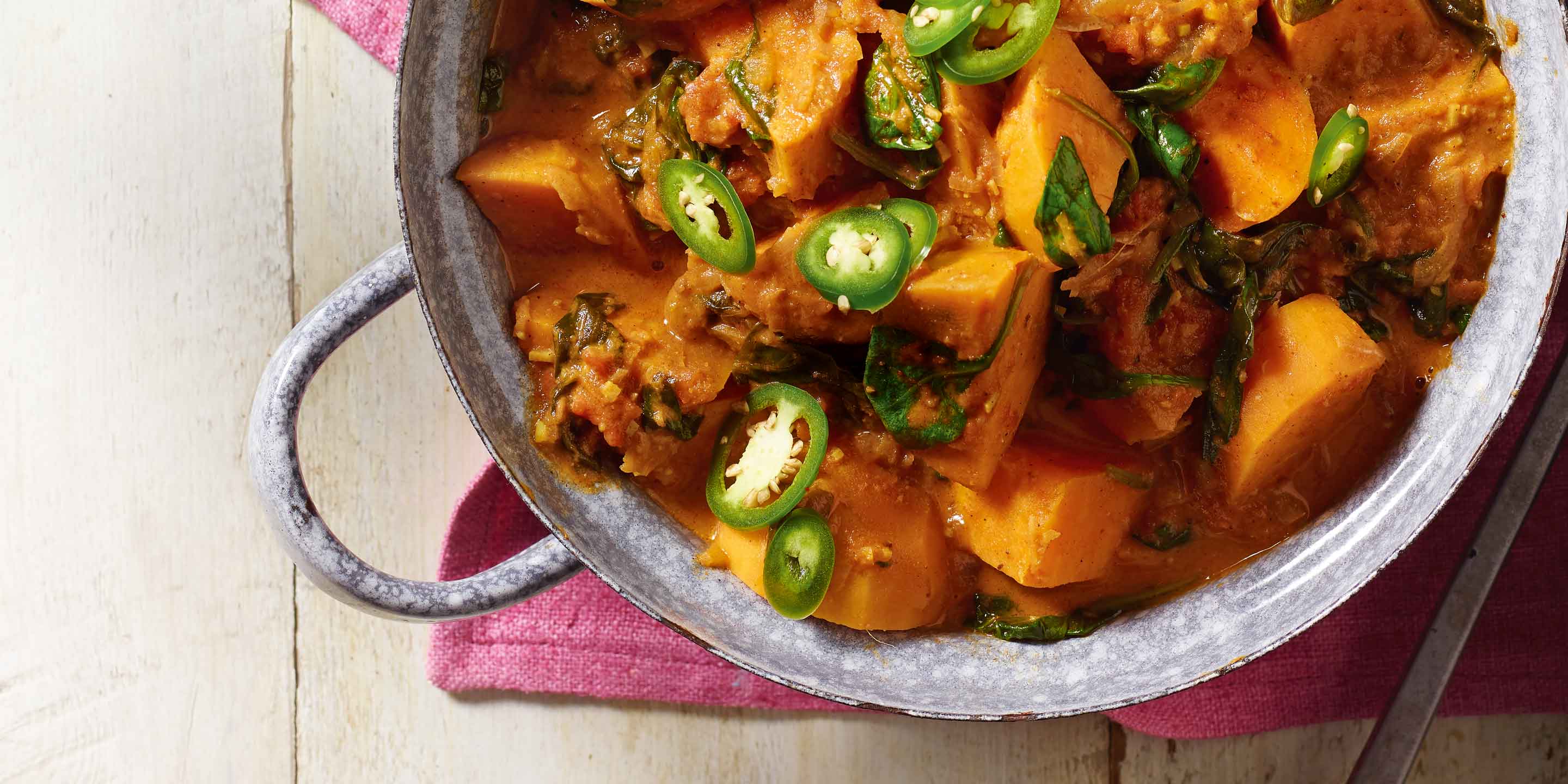 Sweet Potato And Spinach Curry Co Op