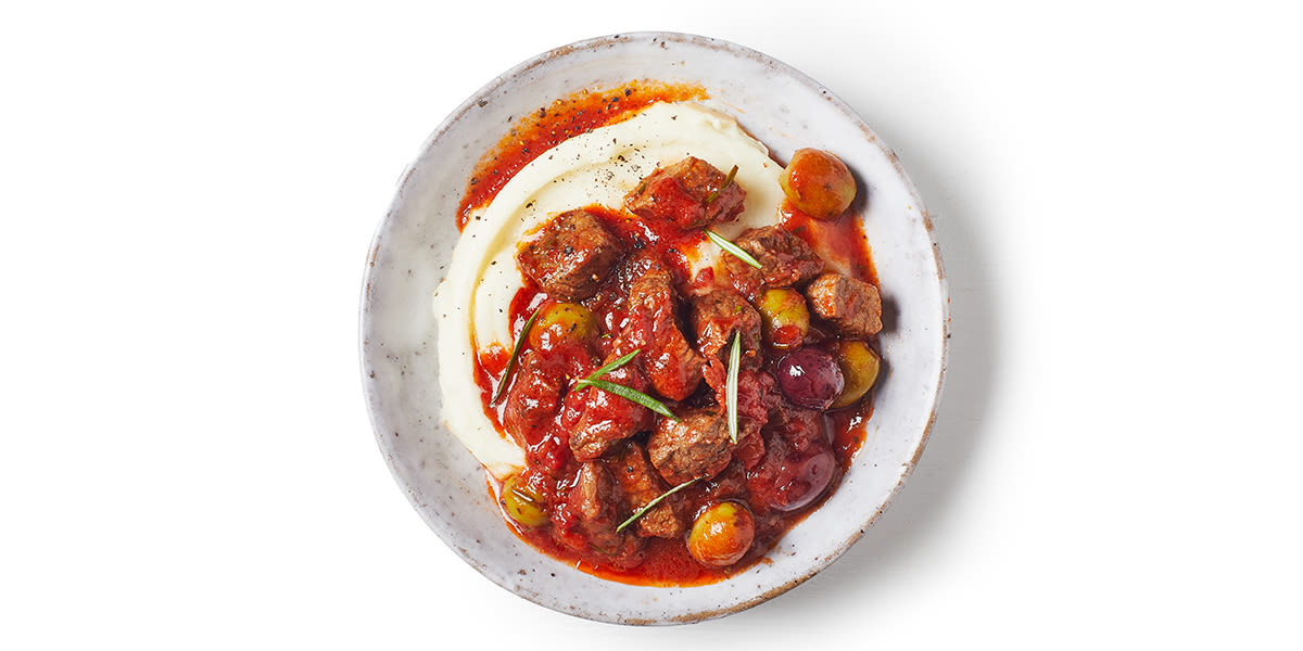 Tuscan-style beef stew with mash Tuscan-style beef stew with mash