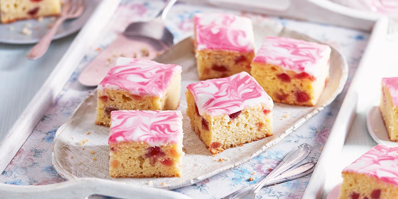 Cherry traybake Cherry traybake