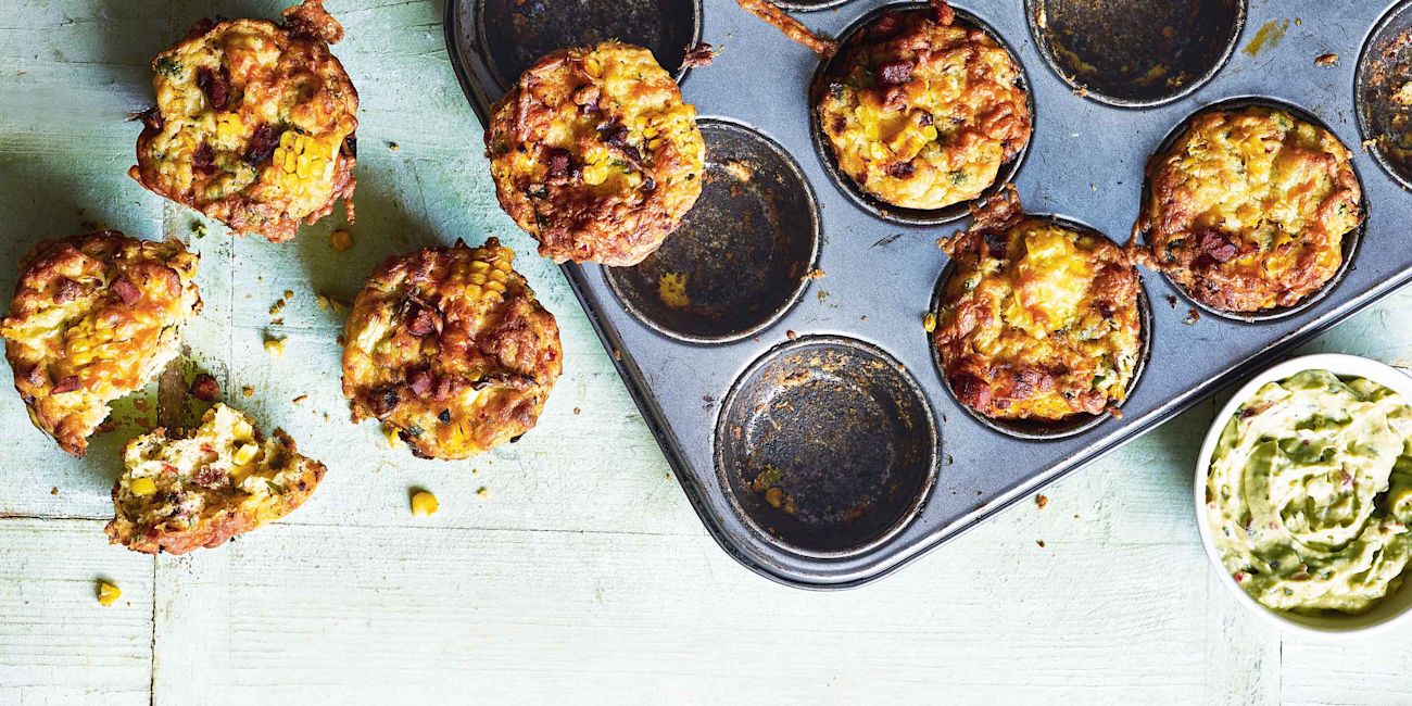 Sweetcorn, chorizo and chilli muffins Sweetcorn, chorizo and chilli muffins