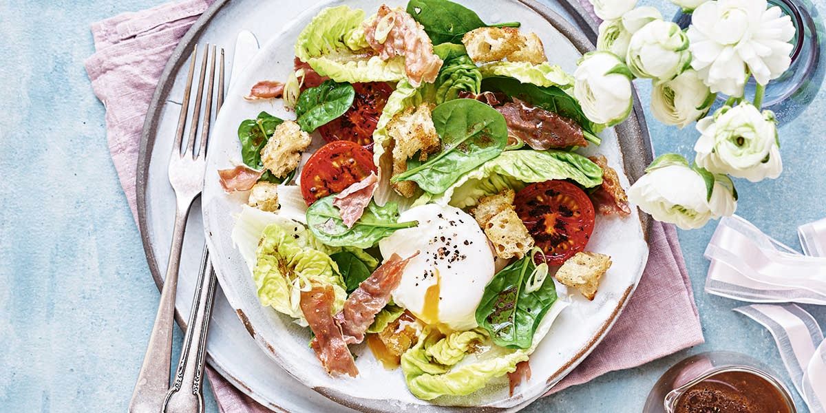 Brunch salad with Fairtrade coffee dressing Brunch salad with Fairtrade coffee dressing