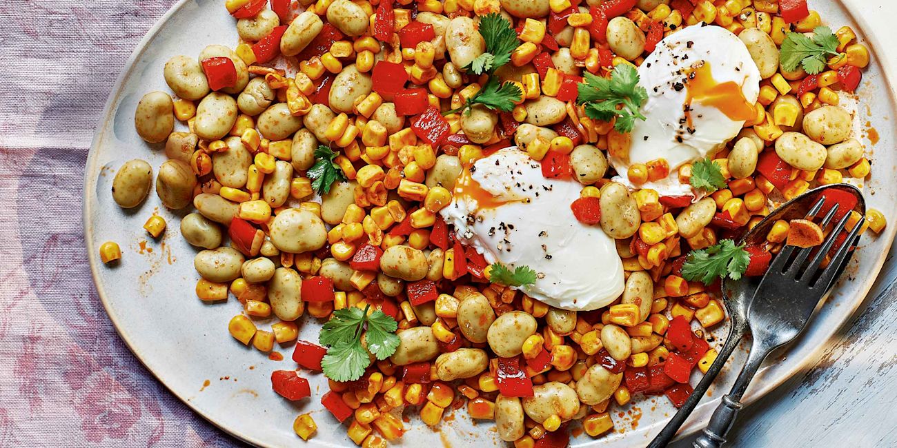 Summer succotash with eggs Summer succotash with eggs