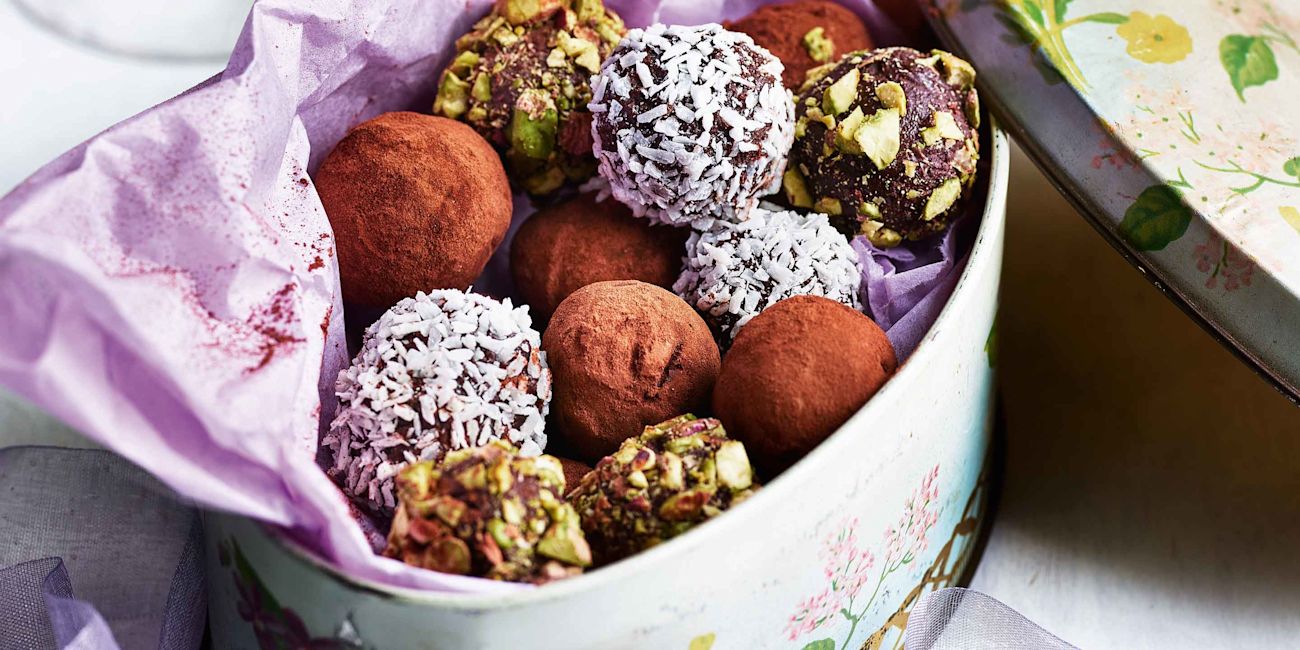 Salted chocolate truffles Salted chocolate truffles
