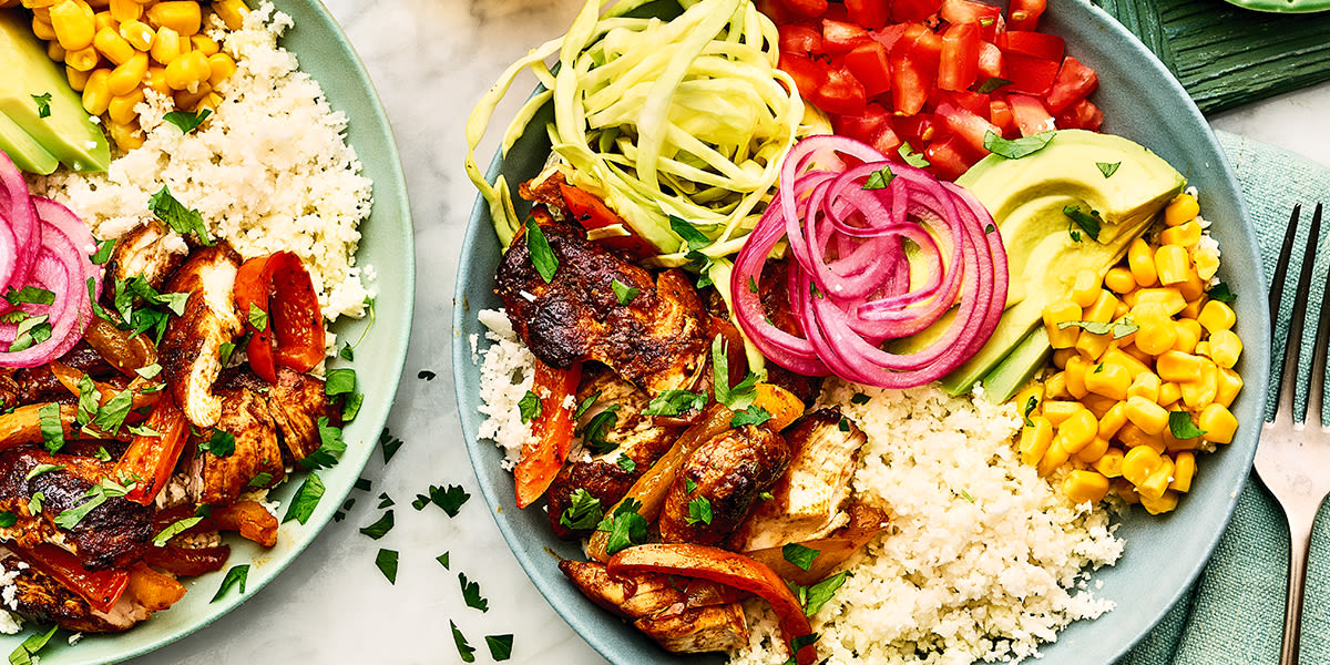Chicken & cauliflower rice burrito bowl Chicken & cauliflower rice burrito bowl